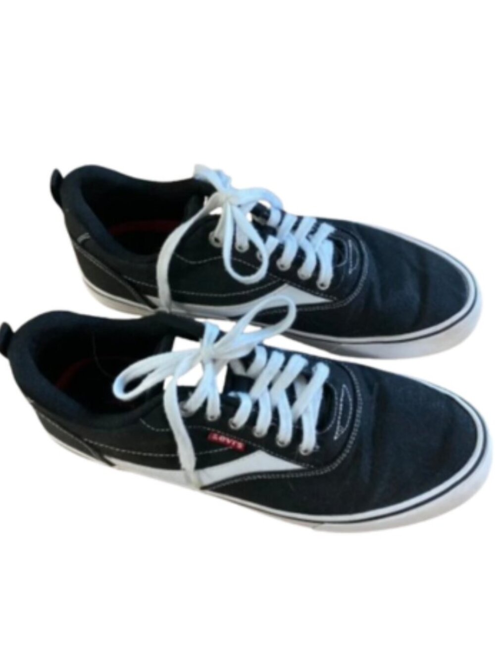 Levi's Men's Shoes Lance Court Canvas Ultra Hyde Black Comfort Insoles, size 10